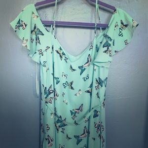 Oasis butterfly print dress size 10
